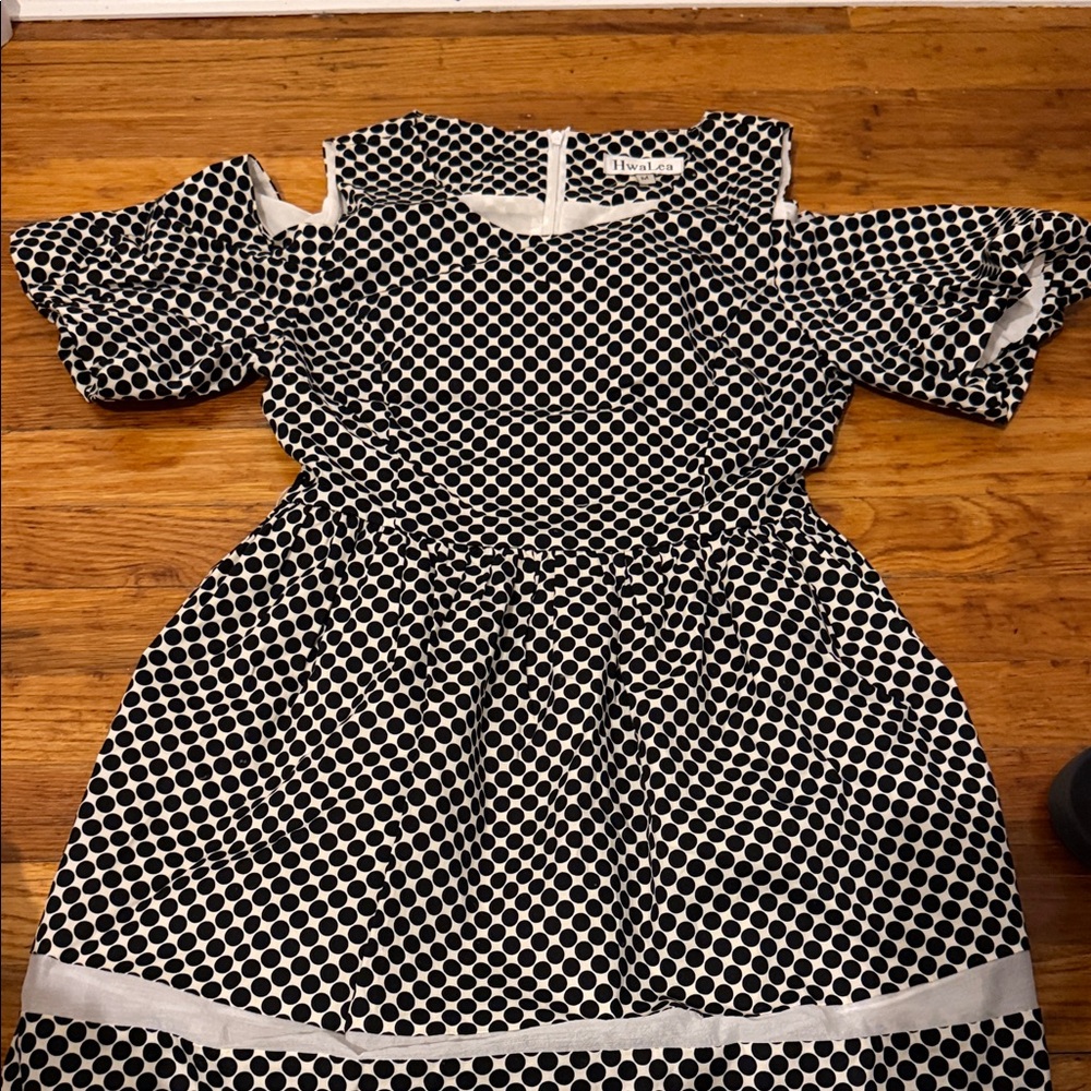 Black and White Polka Dot Dress